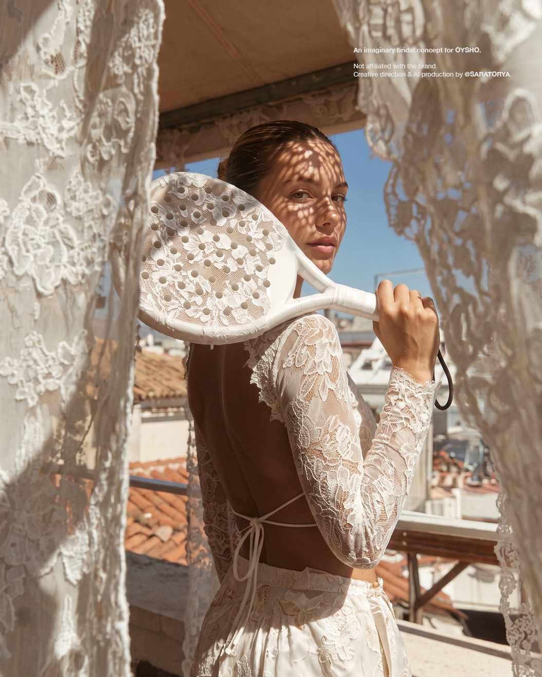 campaña conceptual de moda deportiva nupcial