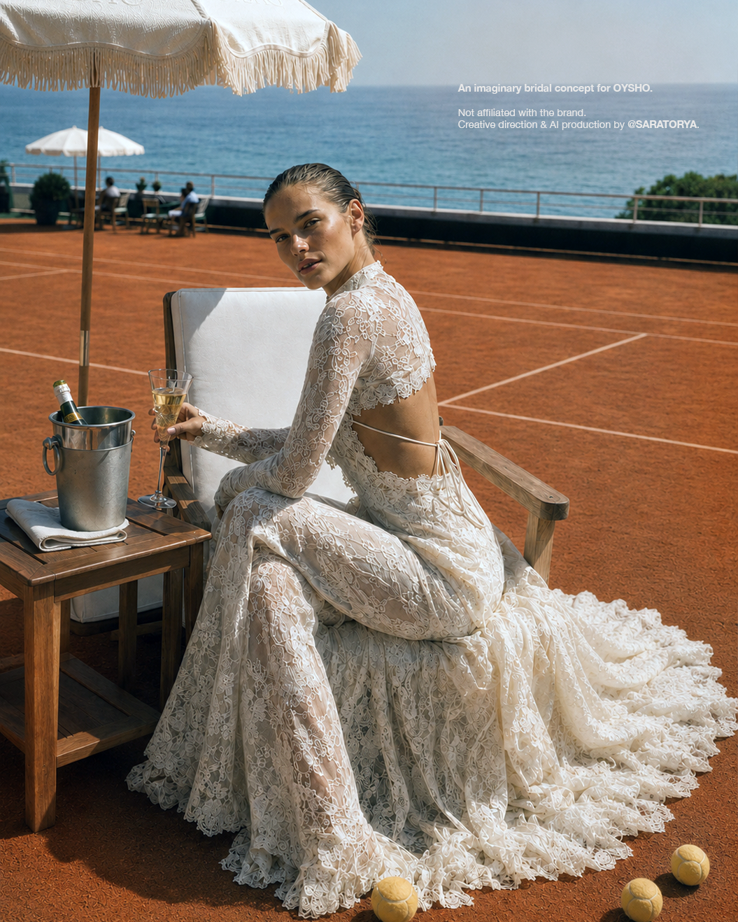 campaña conceptual de moda deportiva nupcial